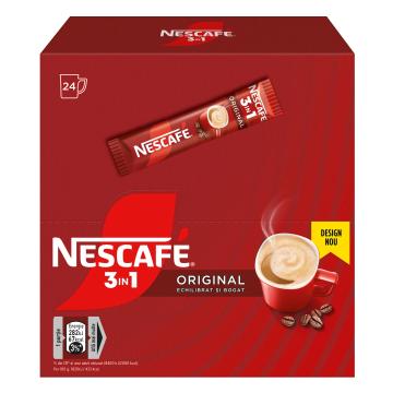 Cafea instant plic Nescafe 3in1 Original 24x15g