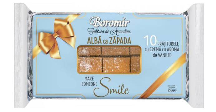 Prajitura Alba ca Zapada Boromir 250g