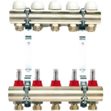 Distribuitor-colector 5 circuite cu debitmetre
