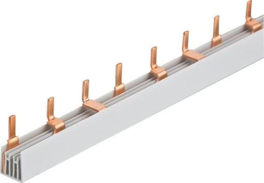 Pieptene busbar pin 3 poli 12pini(4x3 module) 63A 210mm de la Ledo Line Srl