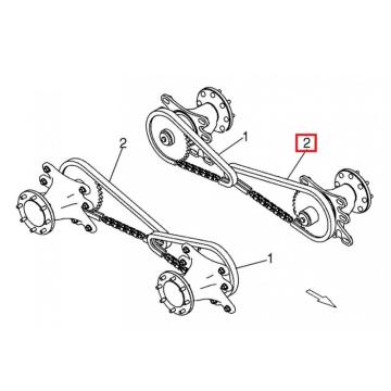 Lant transmisie mini-incarcator Case 410 420