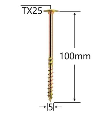 Surub dulgherie cap plat 5x100 - 100buc/cutie