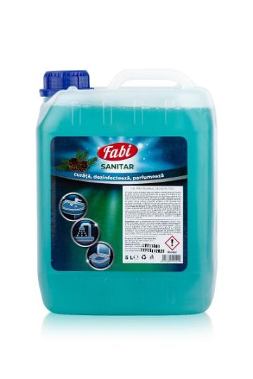 Detergent gel profesional dezinfectant Sanitar 5 litri de la Clades Srl