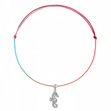 Bratara pentru picior din snur multicolor, calut de mare de la Atelier Lolit Srl