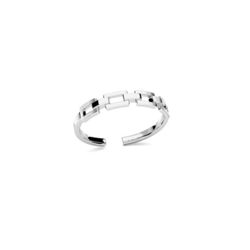 Inel Linked Chain Ring din argint 925 placat cu platina