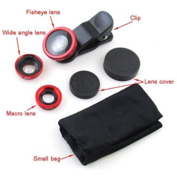 Obiectiv-Lentila universala pentru telefon Clip Lens 3 in 1