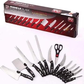 Set de 13 cutite pentru bucatarie Miracle Blade World Class