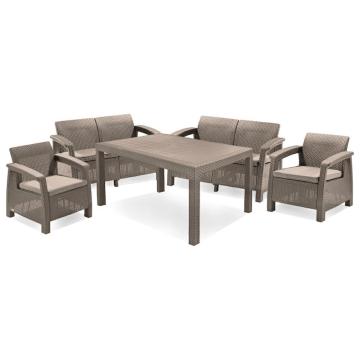 Set de mobilier de gradina Corfu Fiesta, culoare cappuccino