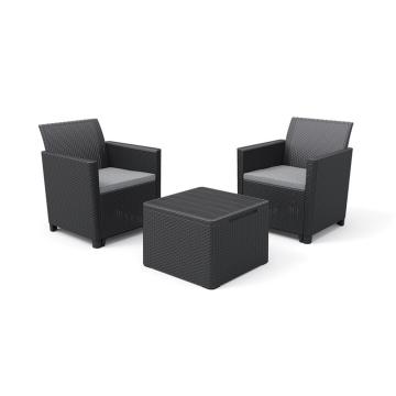 Set mobilier de gradina Claire Balcony, grafit de la Leziter Kft.