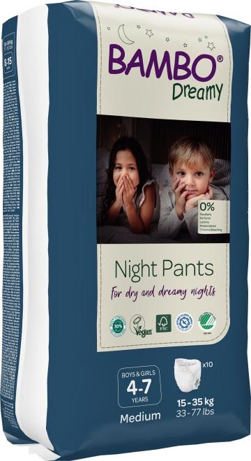 Scutece de noapte unisex Bambo Dreamy 4 - 7 ani - 10 buc de la Medaz Life Consum Srl