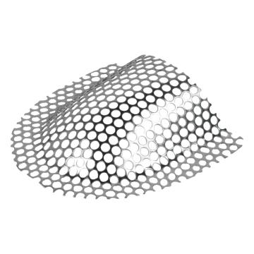 Plasa perforata din inox - 0.4 mm de la Medaz Life Consum Srl