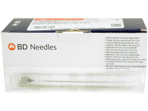Ace spinale BD cu varf Quincke - 27G ( 0.4 x 90 mm ) de la Medaz Life Consum Srl