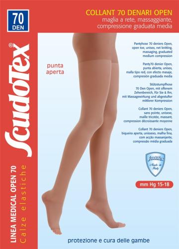 Ciorapi compresivi dres cu varf deschis - 70 DEN de la Medaz Life Consum Srl