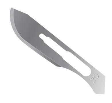 Lame bisturiu - Nr. 20 - 100 buc de la Medaz Life Consum Srl