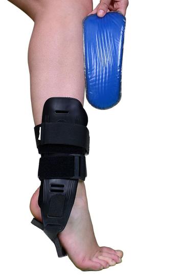 Orteza glezna-picior cu atele laterale fixe si perne cu gel de la Medaz Life Consum Srl