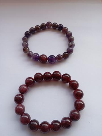 Set bratari cu ametist in 2 culori