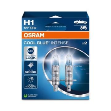 Set becuri Osram H1 Cool Blue Intense Next Gen 55W de la LND Albu Profesional Srl