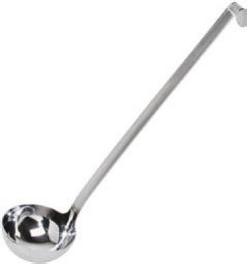 Polonic profesional inox de 120 ml, pentru oale de la Ad Horeca Concept Srl