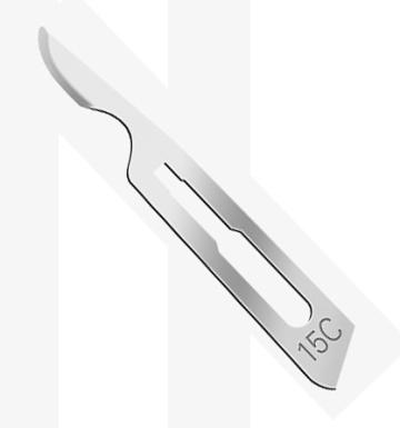 Lame bisturiu - nr. 15C - 100 buc de la Medaz Life Consum Srl