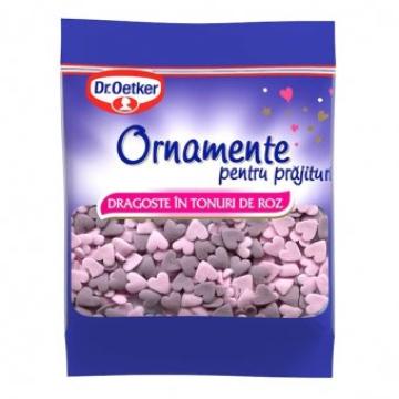 Ornamente inimioare, dragoste in tonuri de roz Dr.Oetker 30g de la Supermarket Pentru Tine Srl
