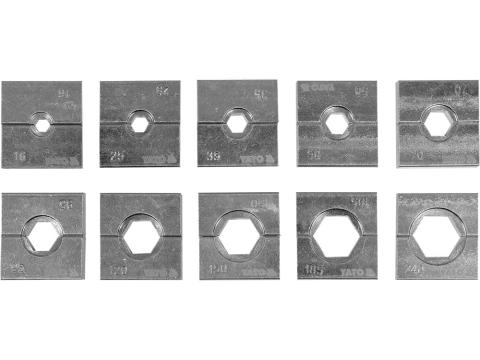 Set matrite interschimbabile pentru presa hidraulica manuala de la Solar Solution