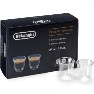 Set 6 pahare de sticla DeLonghi Espresso Collection