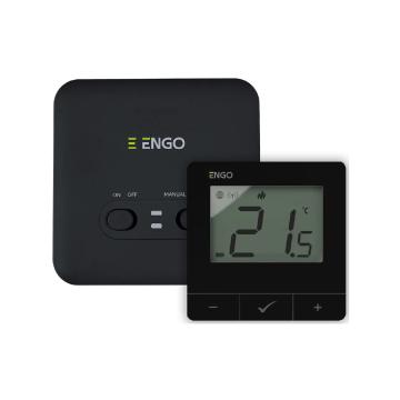 Termostat de camera smart Engo E20i WiFi, Tuya - negru
