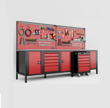 Banc de lucru industrial, 300x190x70 cm, 5 sertare de la Caldor Heat &Engineering Srl