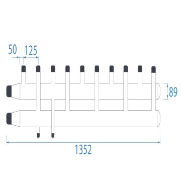 Distribuitor - colector Ecotech C5CD/125 cu 5 circuite
