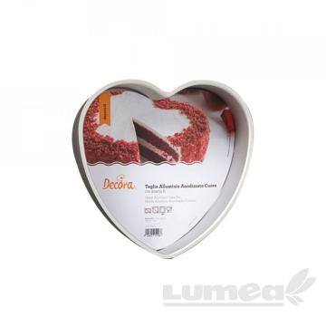 Forma de copt inimioara din aluminiu, 30x7.5cm - Decora de la Lumea Basmelor International Srl
