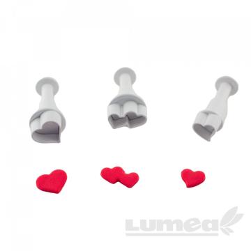 Set decupatoare inimioare, 3 buc. - Lumea