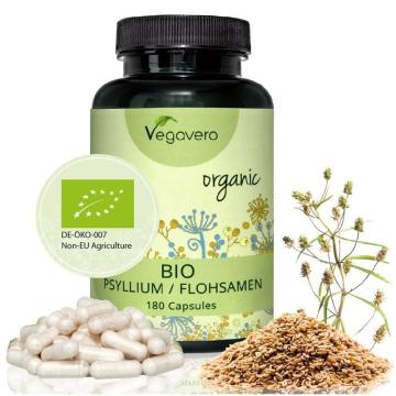 Supliment alimentar Vegavero Psyllium Organic 180 capsule de la Krill Oil Impex Srl