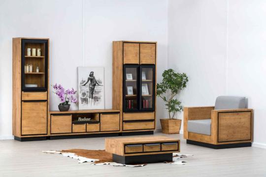 Set mobilier living, 5 piese, lemn masiv