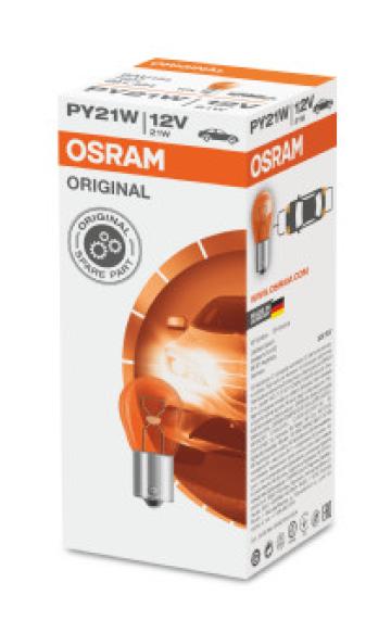 Bec 12V PY21W original set 10 buc Osram