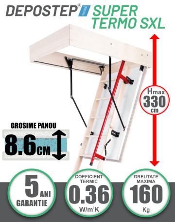 Scara pod Depostep Super Termo SXL chepeng pod pliabil de la Deposib Expert Srl