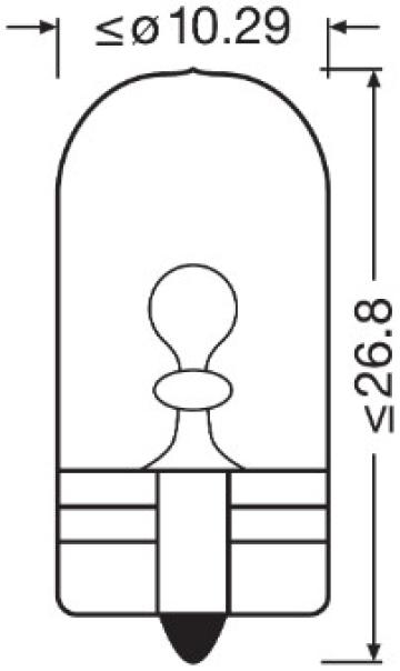 Bec 12V W5W set 10 buc. Osram