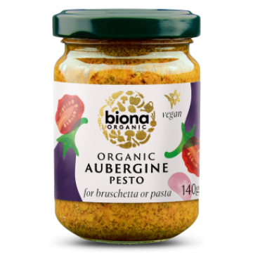 Sos Pesto din vinete, bio, 140g, Biona