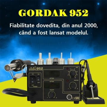 Statie de lipit cu aer cald si letcon Gordak 952