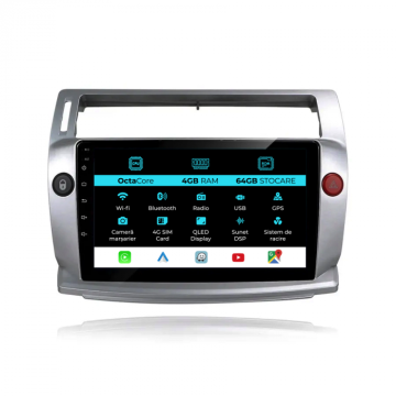 Navigatie android dedicata Citroen C4 (2004-2009), 9 inch de la Nav Store