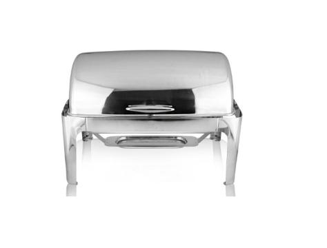 Chafing dish inox cu 1 tava GN 1/1, 13 litri, capac rolltop