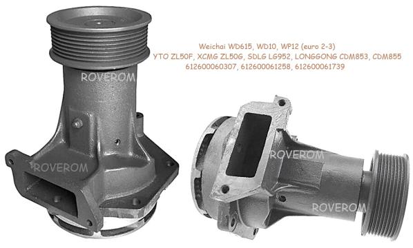 Pompa apa Weichai WD615, ZL50G, YTO ZL50F