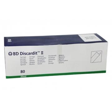 Seringi 20 ml cu ac 21G - BD Discardit - 80 buc de la Medaz Life Consum Srl