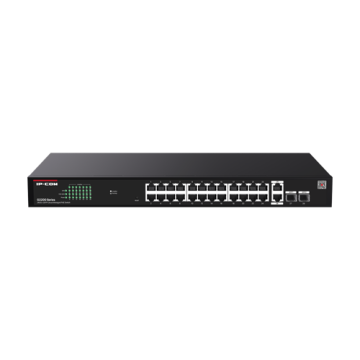 Switch 24 porturi PoE RJ45 Gigabit, 2 x RJ45 Gigabit, 2 x SF de la Big It Solutions