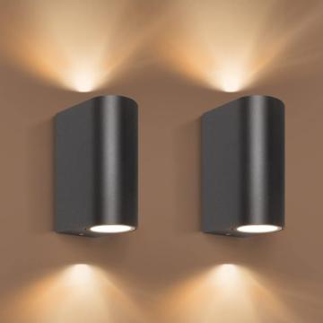 Lampi de perete din metal, impermeabile, cu GU10 max 35W