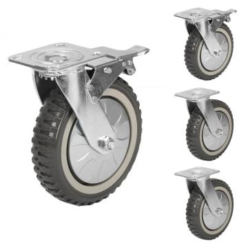 Roti rezistente din poliuretan, pivotante 360