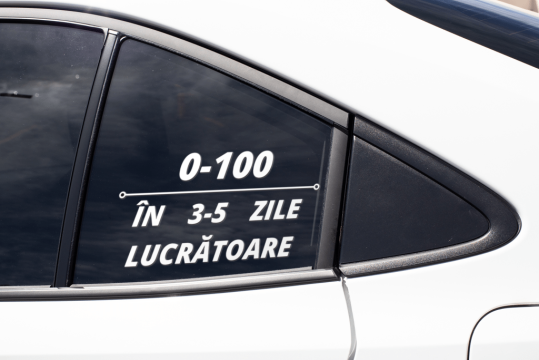 Sticker auto 0-100 in 3 zile