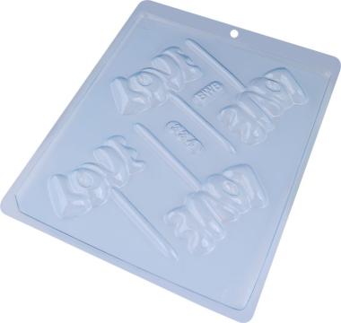 Forma ciocolata Bomboane Love, 4 cavitati, 75x35x10mm
