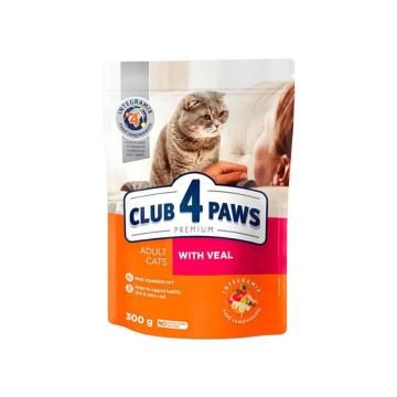 Hrana pisici Club 4 Paws Cat adult cu vita 300g de la Club4Paws Srl