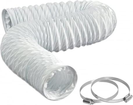 Tub flexibil pentru aer, din arc spiralat si PVC, 153mmx2.5m de la Molifag Srl