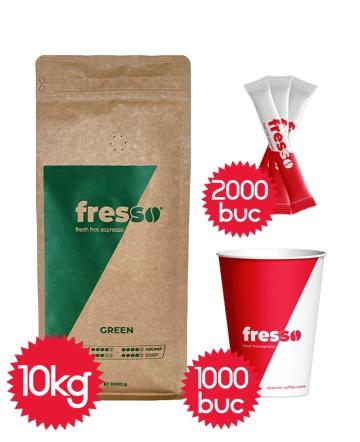 Pahare 12oz Fresso Green si zahar Fresso